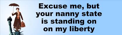 nanny state standing on liberty