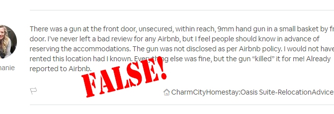 When An Airbnb Host is Terminated Based on False Statements by the Guest