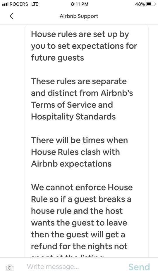 Airbnb on House rule evictions 1