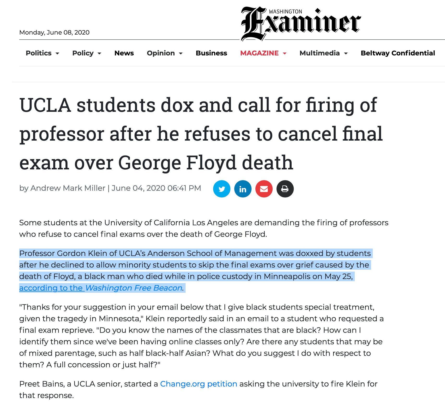 UCLA students demand professor firing over no cancellation of exams